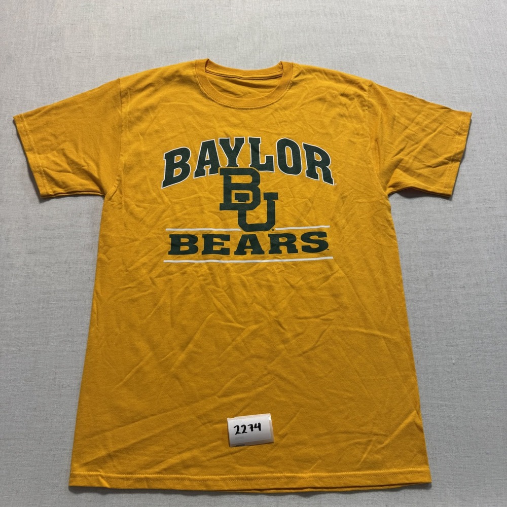 Baylor Bears T-Shirt Youth Sz M Yellow New Without Tags